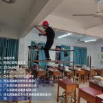 LED护眼教室灯安装案例